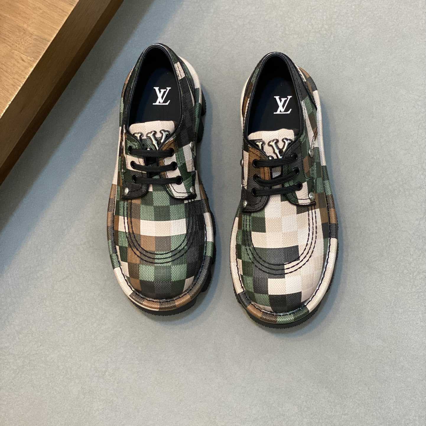 Louis Vuitton LV Checker Derby  1ACNFE - FashionPlug