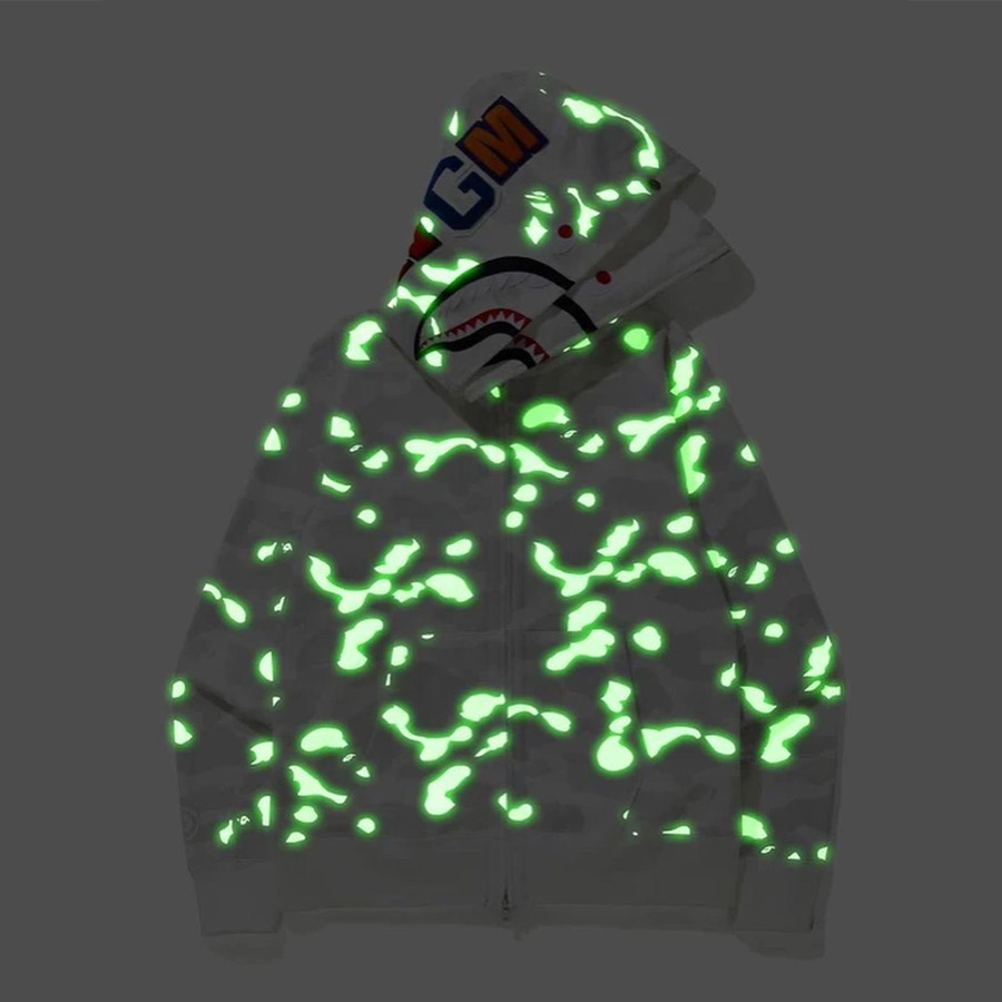 Bape City Camo Tiger Hoodie(glow in the dark) - FashionPlug