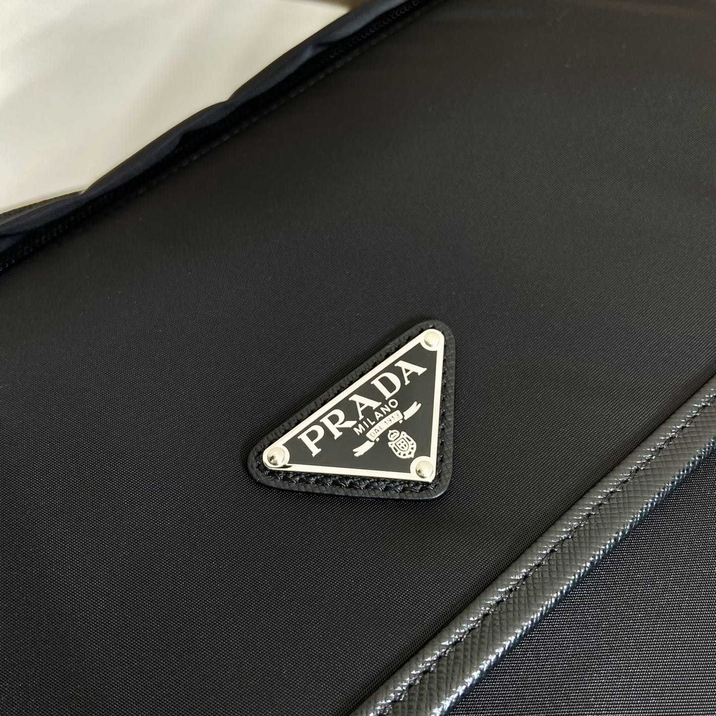 Prada Re-Nylon And Saffiano Leather Shoulder Bag - FashionPlug