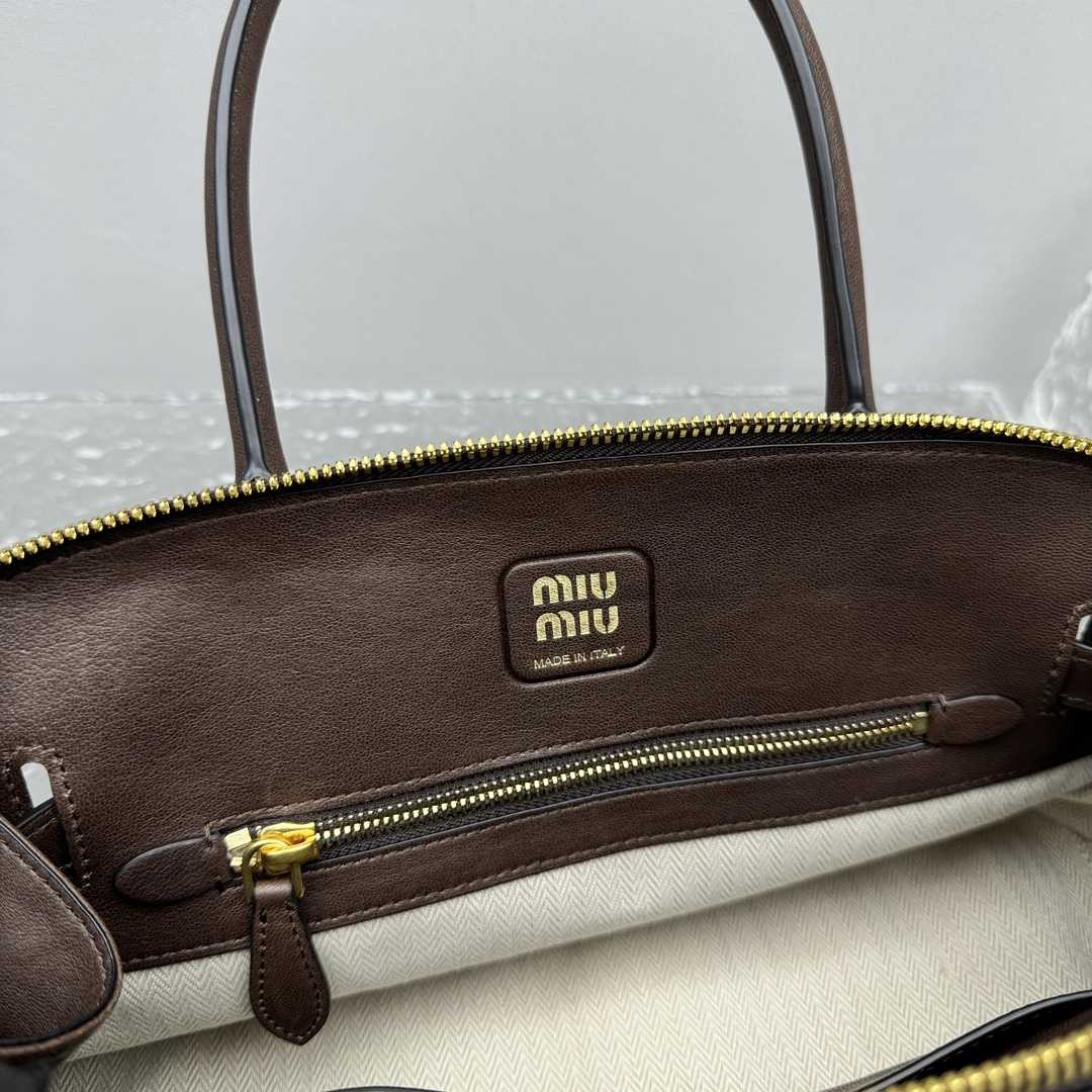 Miu Miu Aventure Nappa Leather Top-handle Bag - FashionPlug