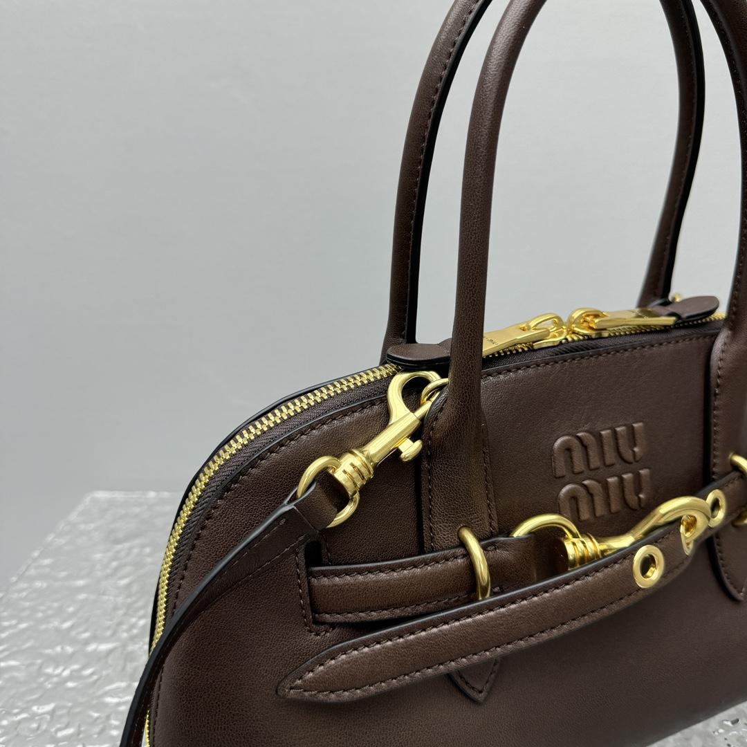 Miu Miu Aventure Nappa Leather Top-handle Bag - FashionPlug