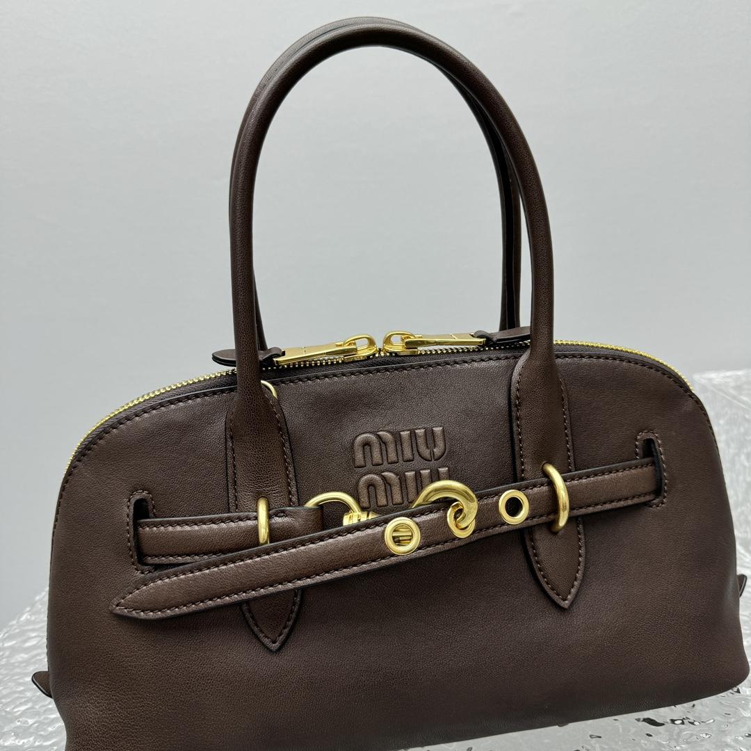 Miu Miu Aventure Nappa Leather Top-handle Bag - FashionPlug