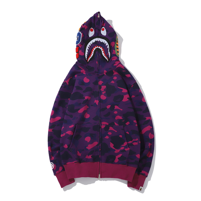 Bape Full Zip Double Hoodie - FashionPlug