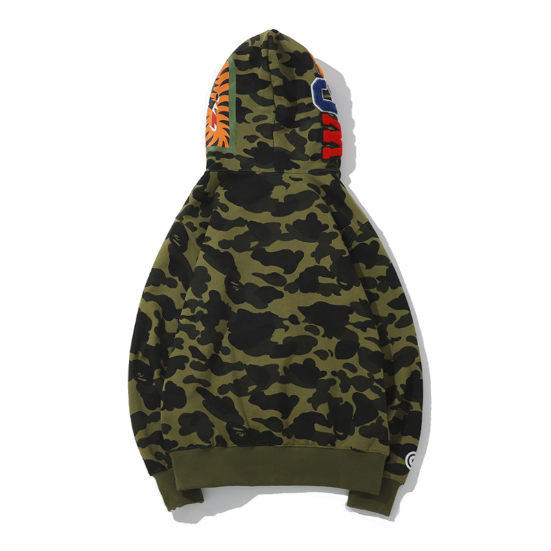 Bape Full Zip Double Hoodie - FashionPlug