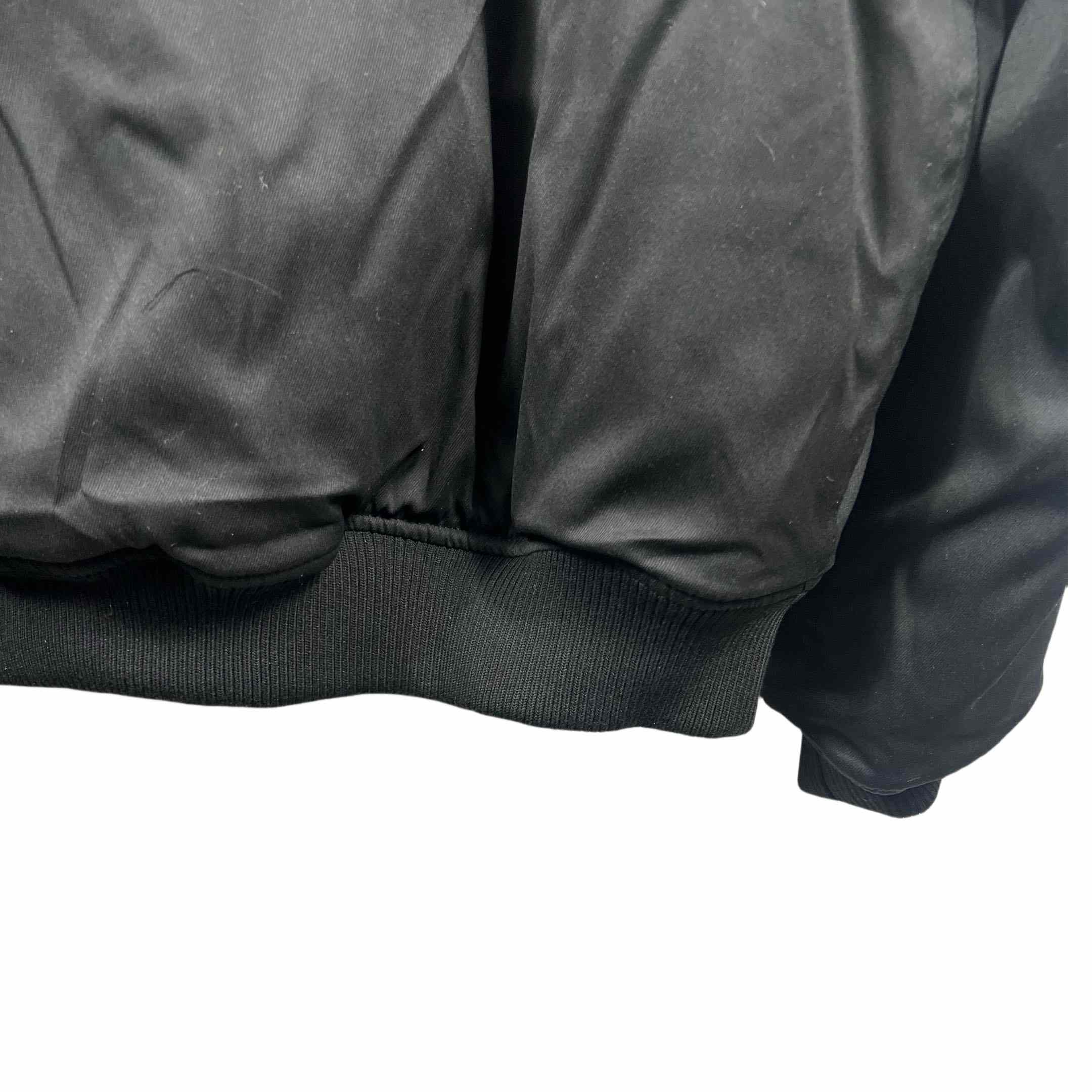Vetements Black Cotton Patchwork Bomber Jacket - FashionPlug