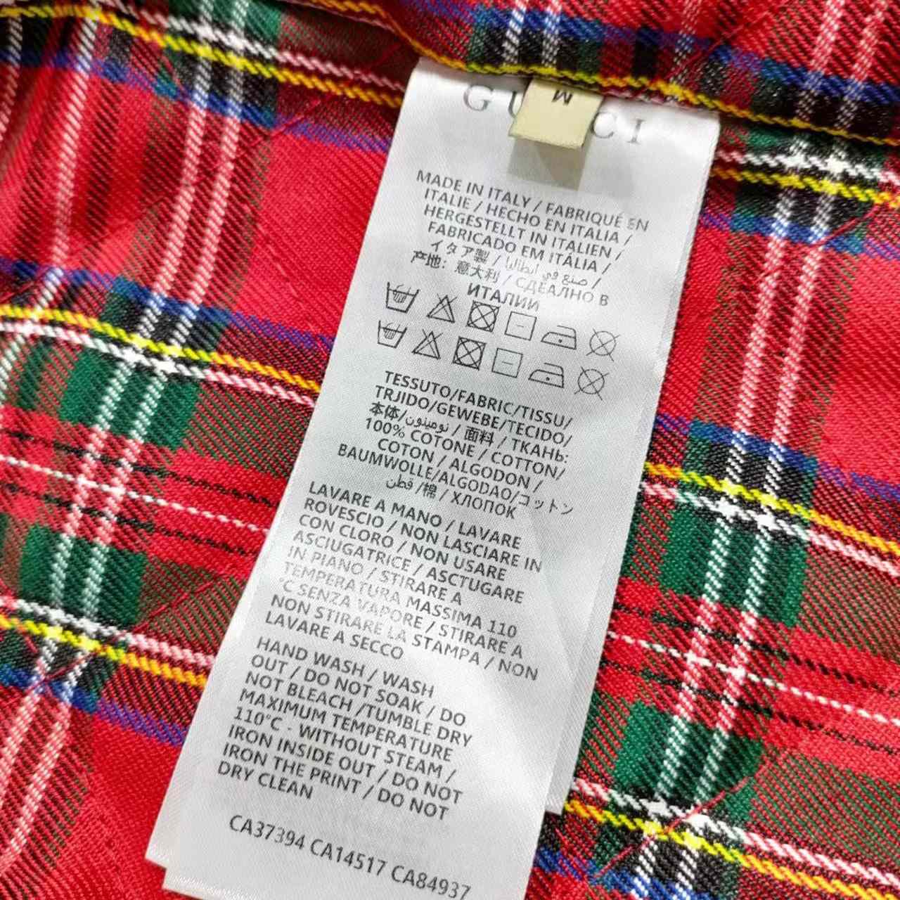 Gucci GG Jacquard Denim Shirt - FashionPlug