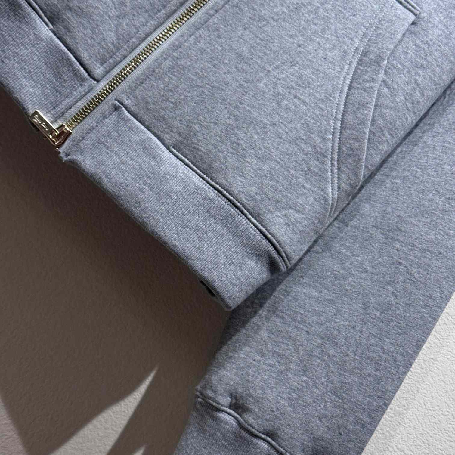Miu Miu Cotton Zip-Up Hoodie - FashionPlug