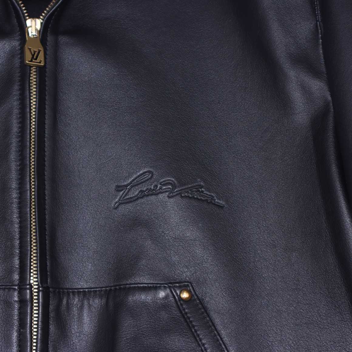 Louis Vuitton Zipped Leather Hoodie   1AFQP6 - FashionPlug