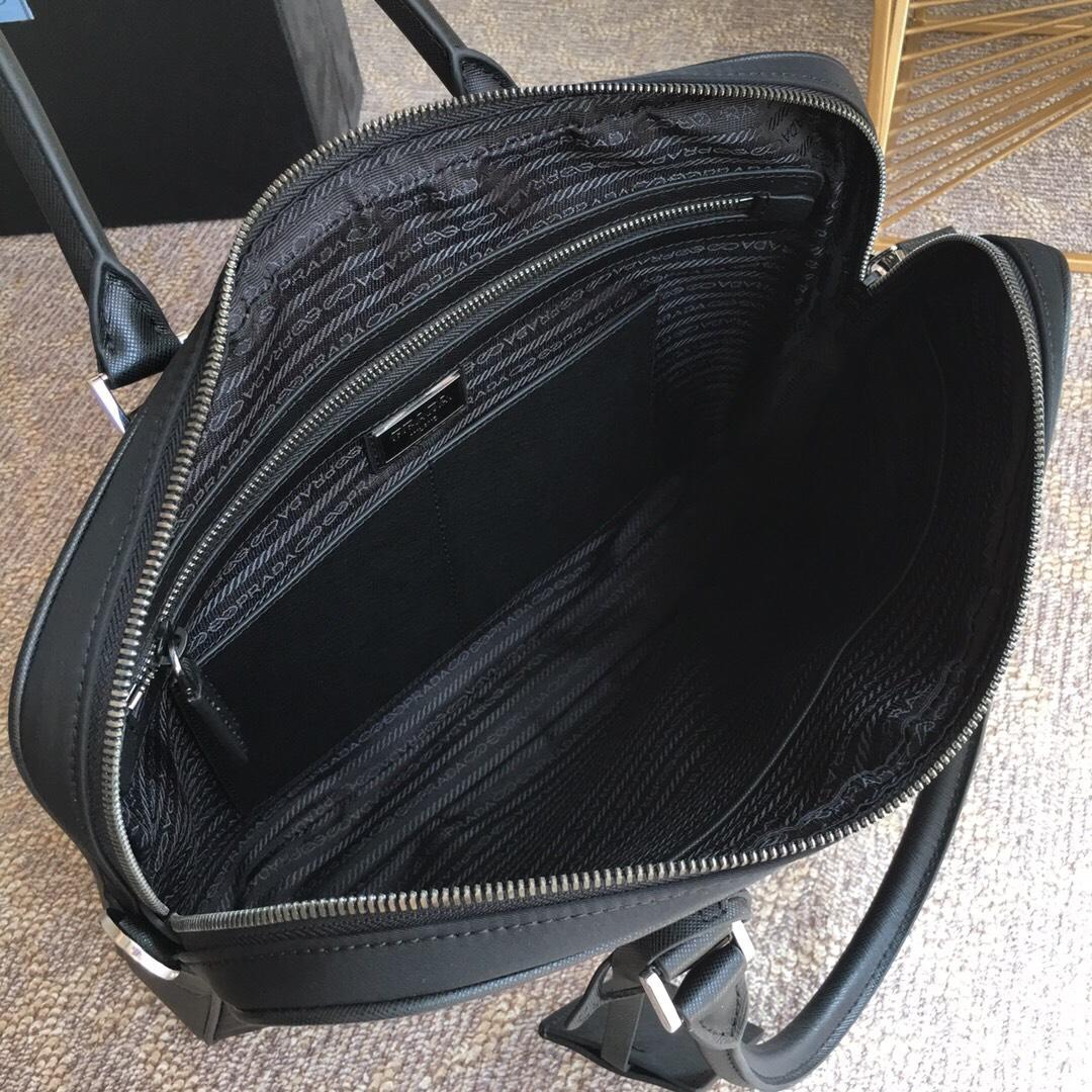 Prada Nylon Slim Briefcase Work Bag (36*28*6.5cm) - FashionPlug