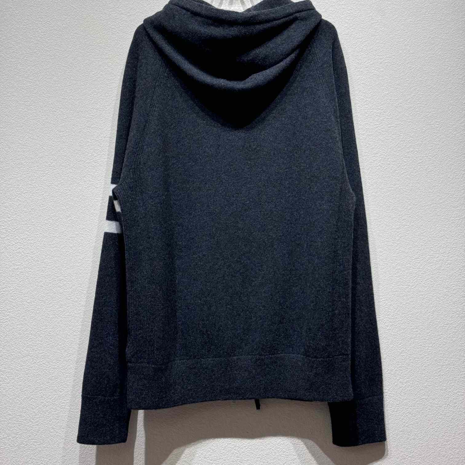 Thom Browne Knitted Zip Hoodie - FashionPlug