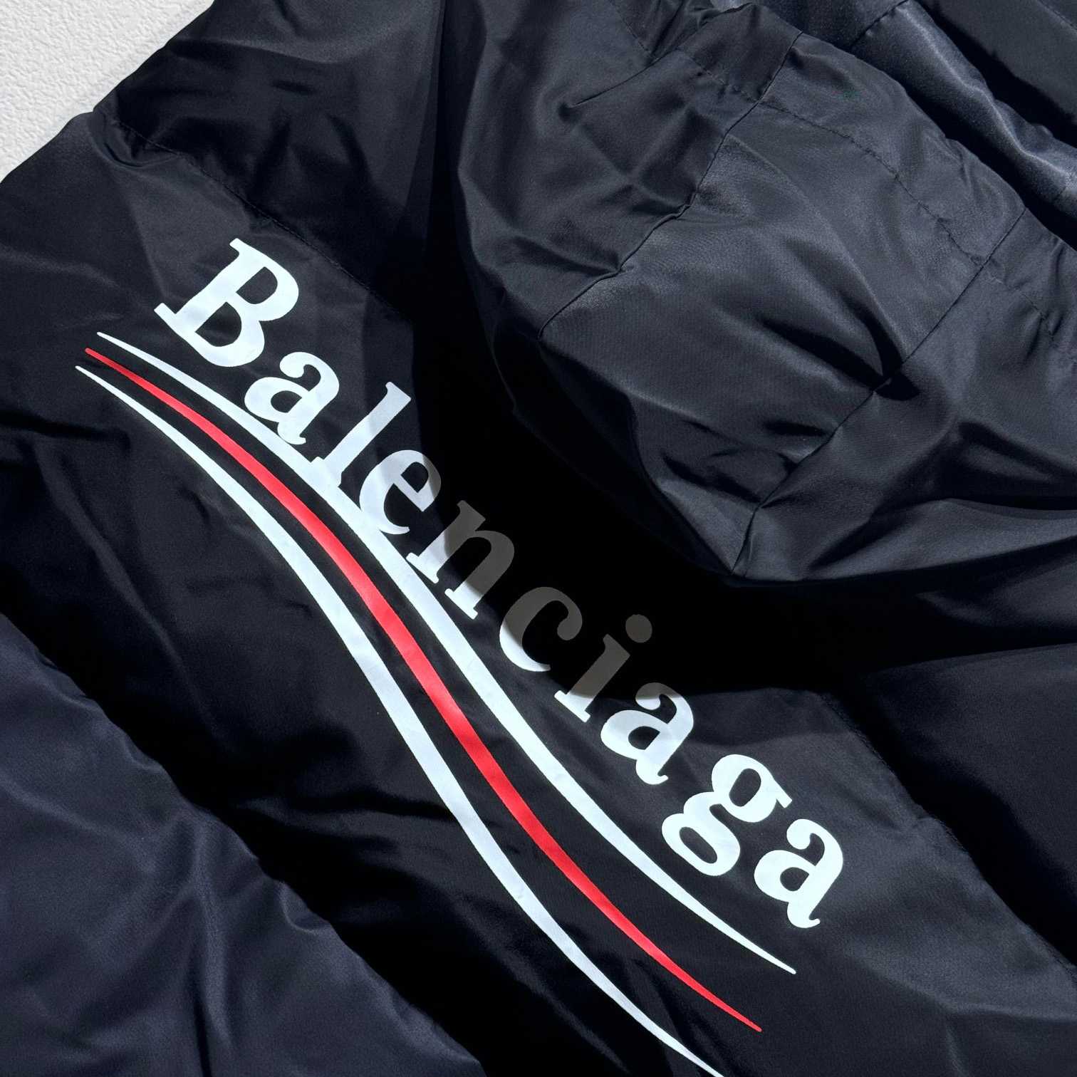 Balenciaga Political Campaign Cocoon Puffer Gilet - FashionPlug
