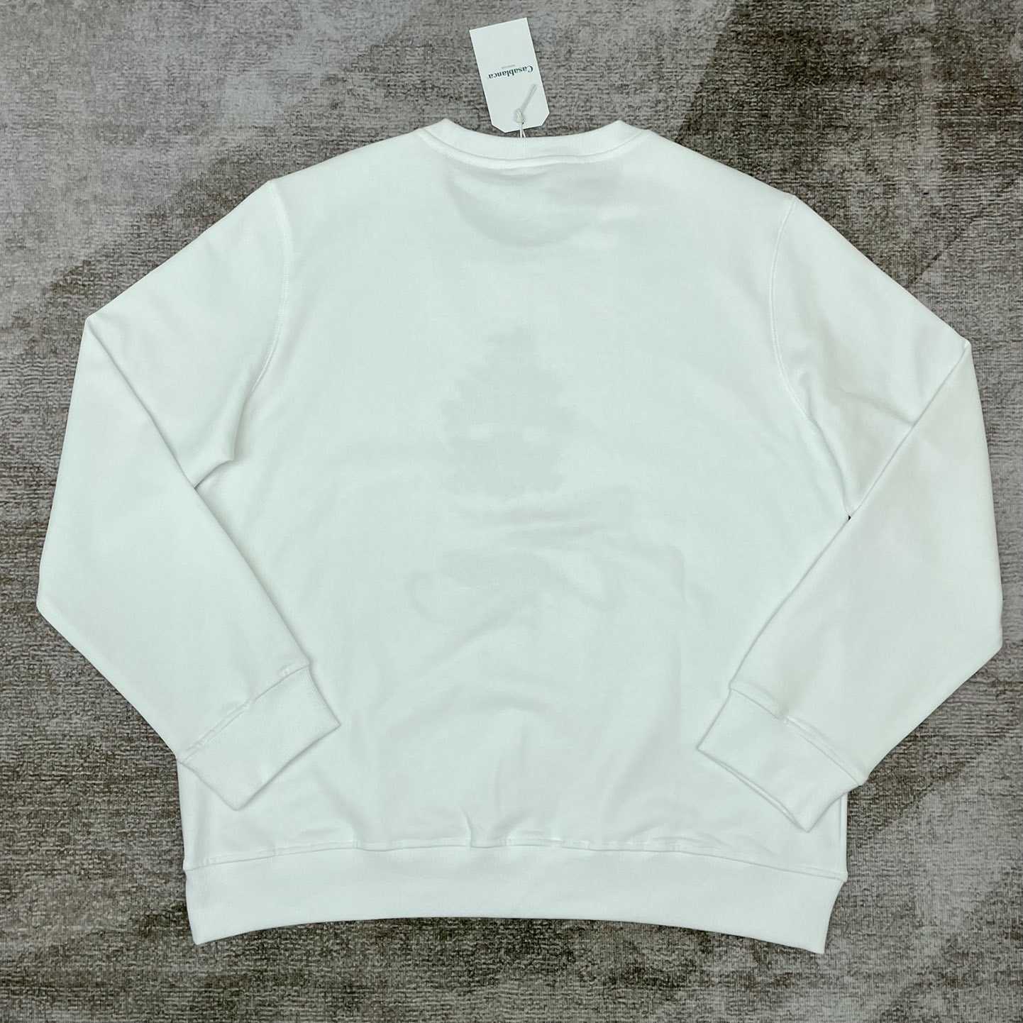 Casablanca Embroidered-logo Organic Cotton Sweatshirt   c672 - FashionPlug