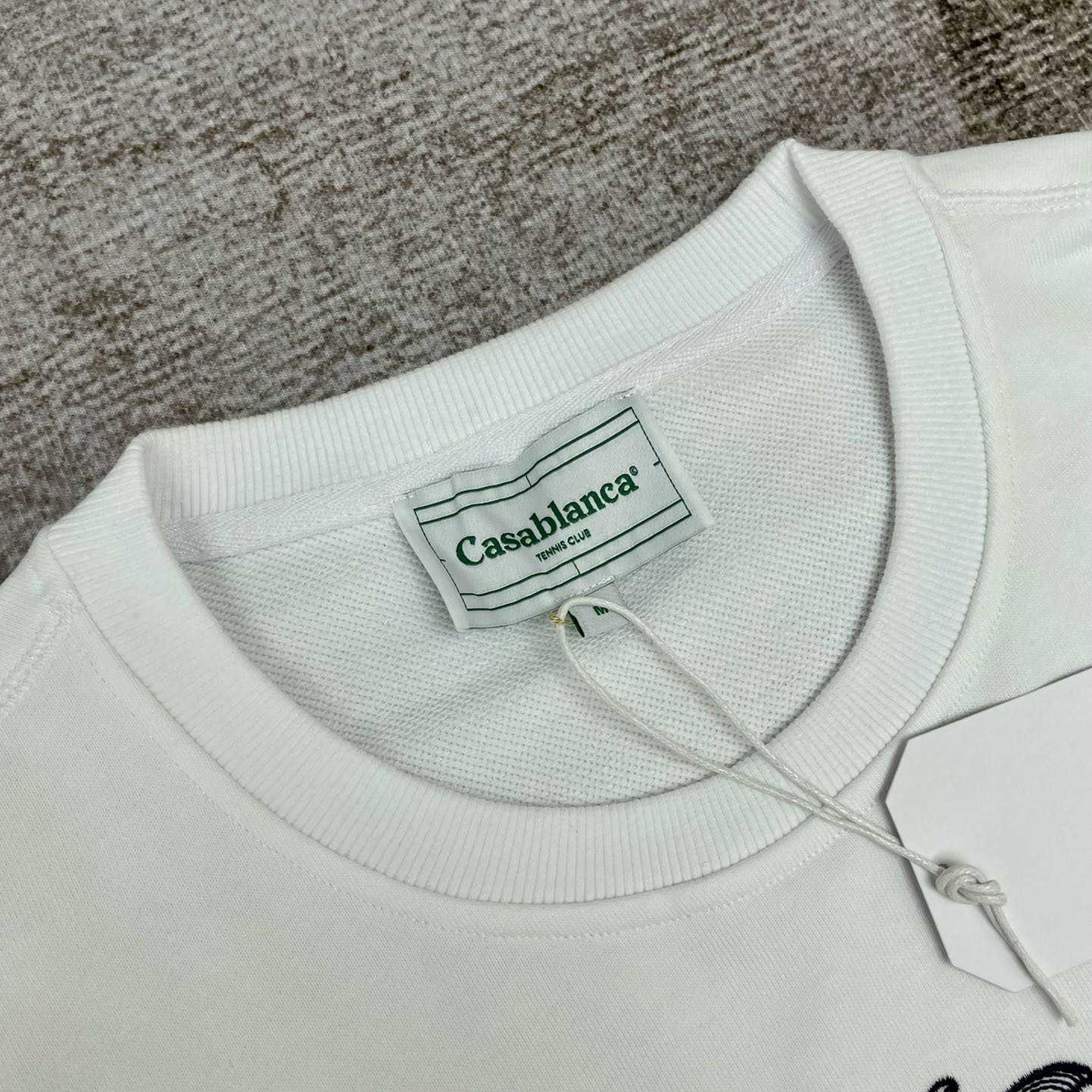 Casablanca Embroidered-logo Organic Cotton Sweatshirt   c672 - FashionPlug