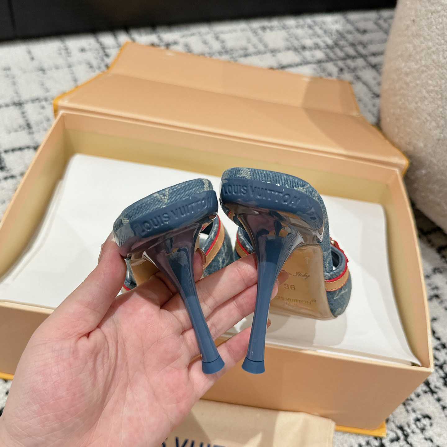Louis Vuitton Neo Revival Mule   - FashionPlug