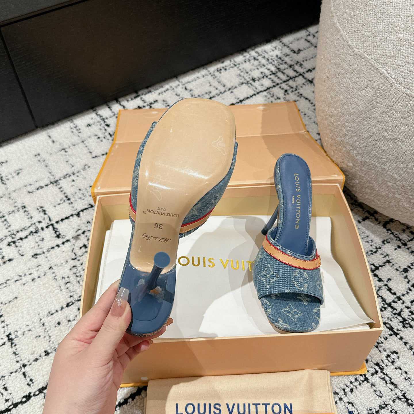 Louis Vuitton Neo Revival Mule   - FashionPlug