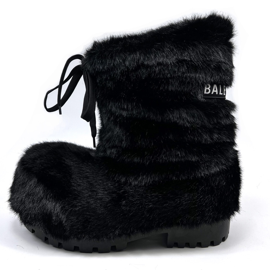 Balenciaga Alaska Low Faux-fur Boots - FashionPlug