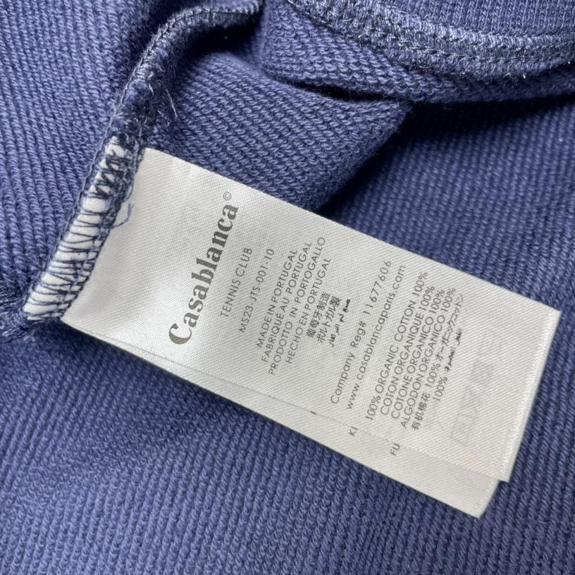 Casablanca Embroidered-logo Organic Cotton Sweatshirt   c671 - FashionPlug