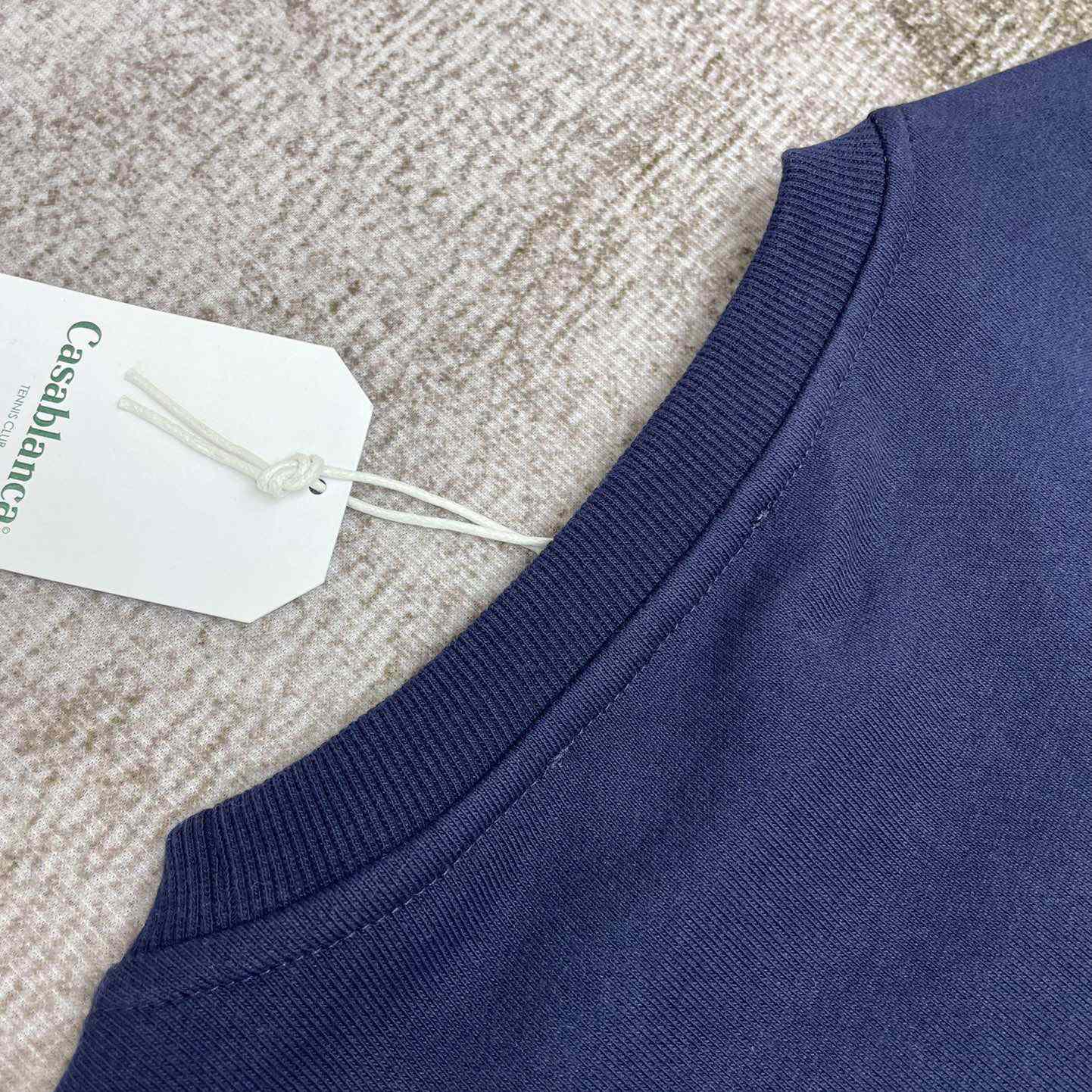Casablanca Embroidered-logo Organic Cotton Sweatshirt   c671 - FashionPlug