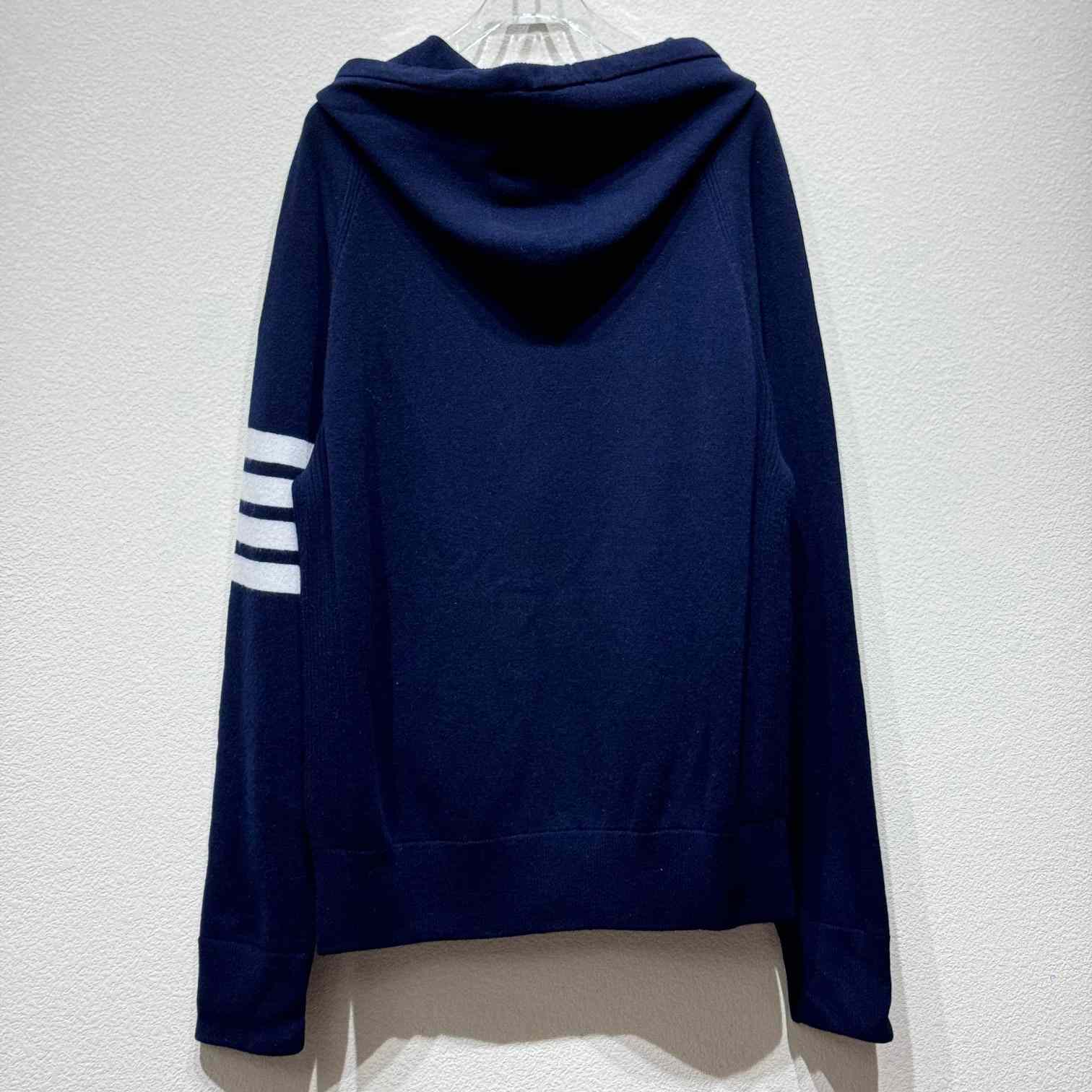 Thom Browne Knitted Zip Hoodie - FashionPlug