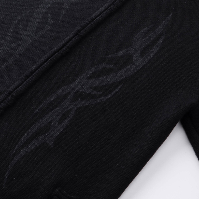 Balenciaga Y2K Zip-Up Cardigan In Black  - FashionPlug