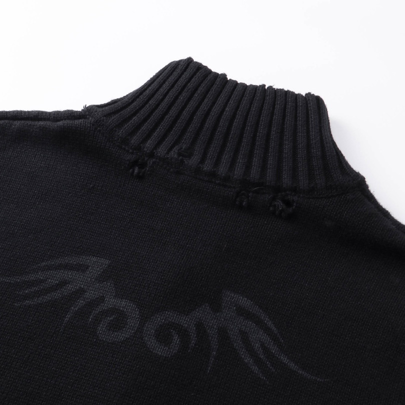 Balenciaga Y2K Zip-Up Cardigan In Black  - FashionPlug