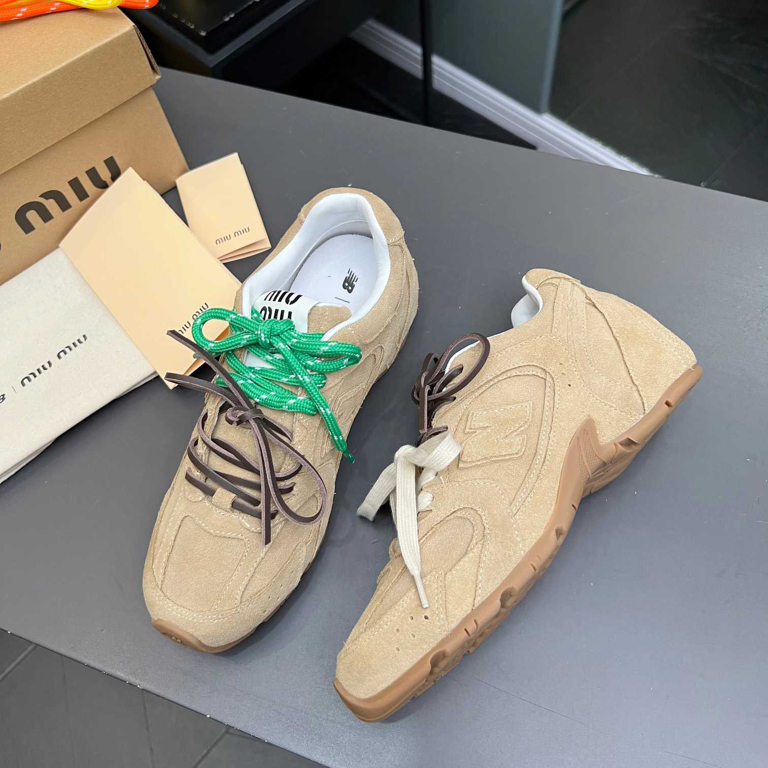 Miu Miu x New Balance 530 Sneakers - FashionPlug
