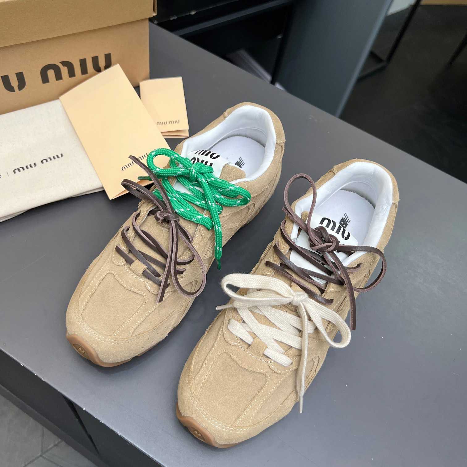 Miu Miu x New Balance 530 Sneakers - FashionPlug