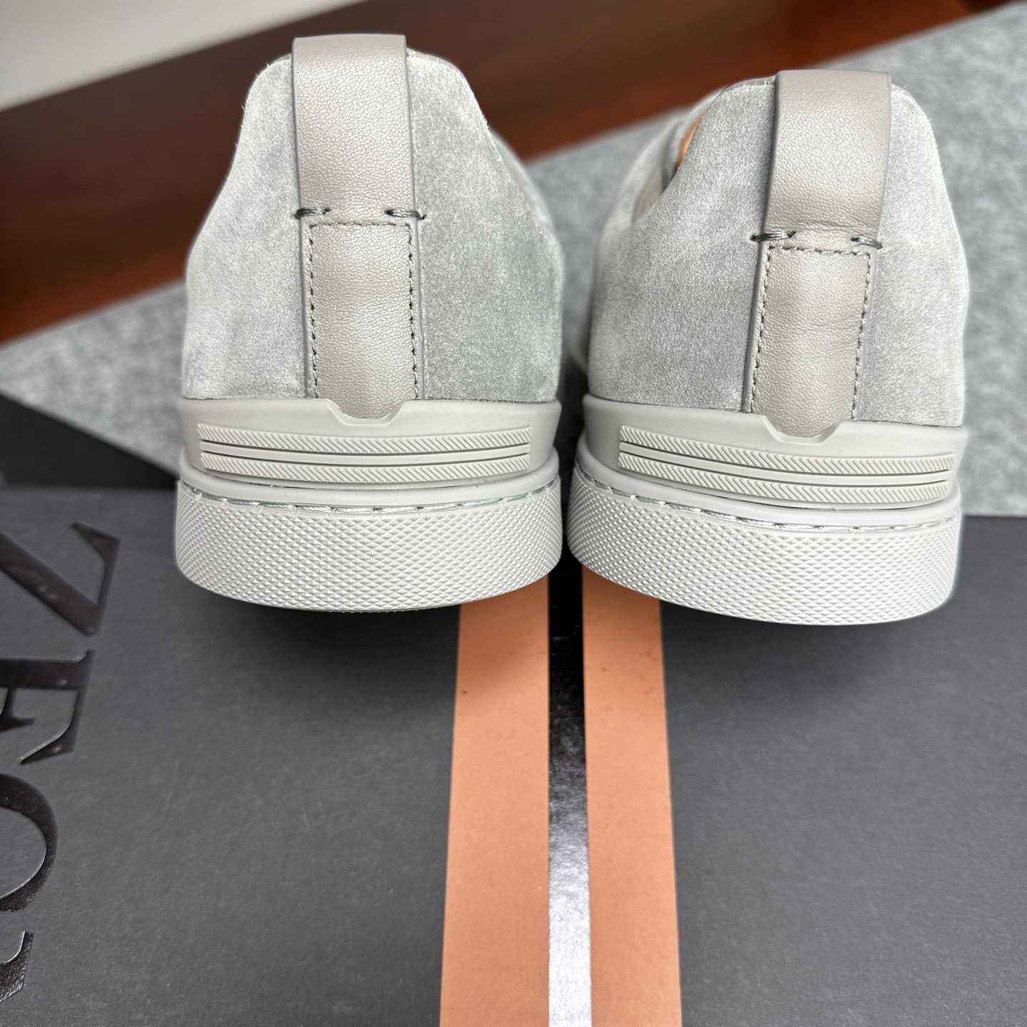 Zegna Suede Triple Stitch™ Sneakers - FashionPlug
