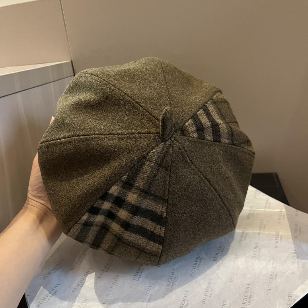 Burberry Beret Hat - FashionPlug