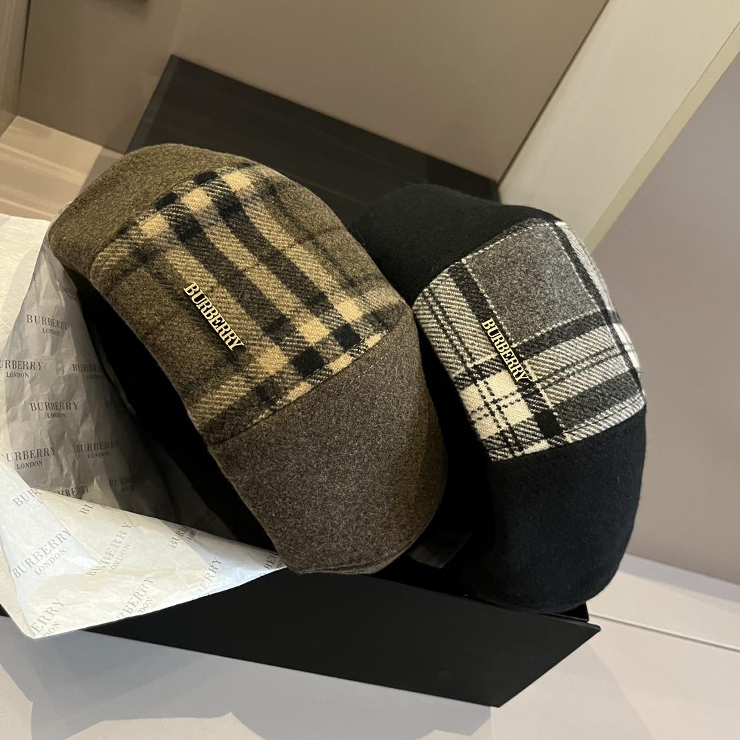 Burberry Beret Hat - FashionPlug
