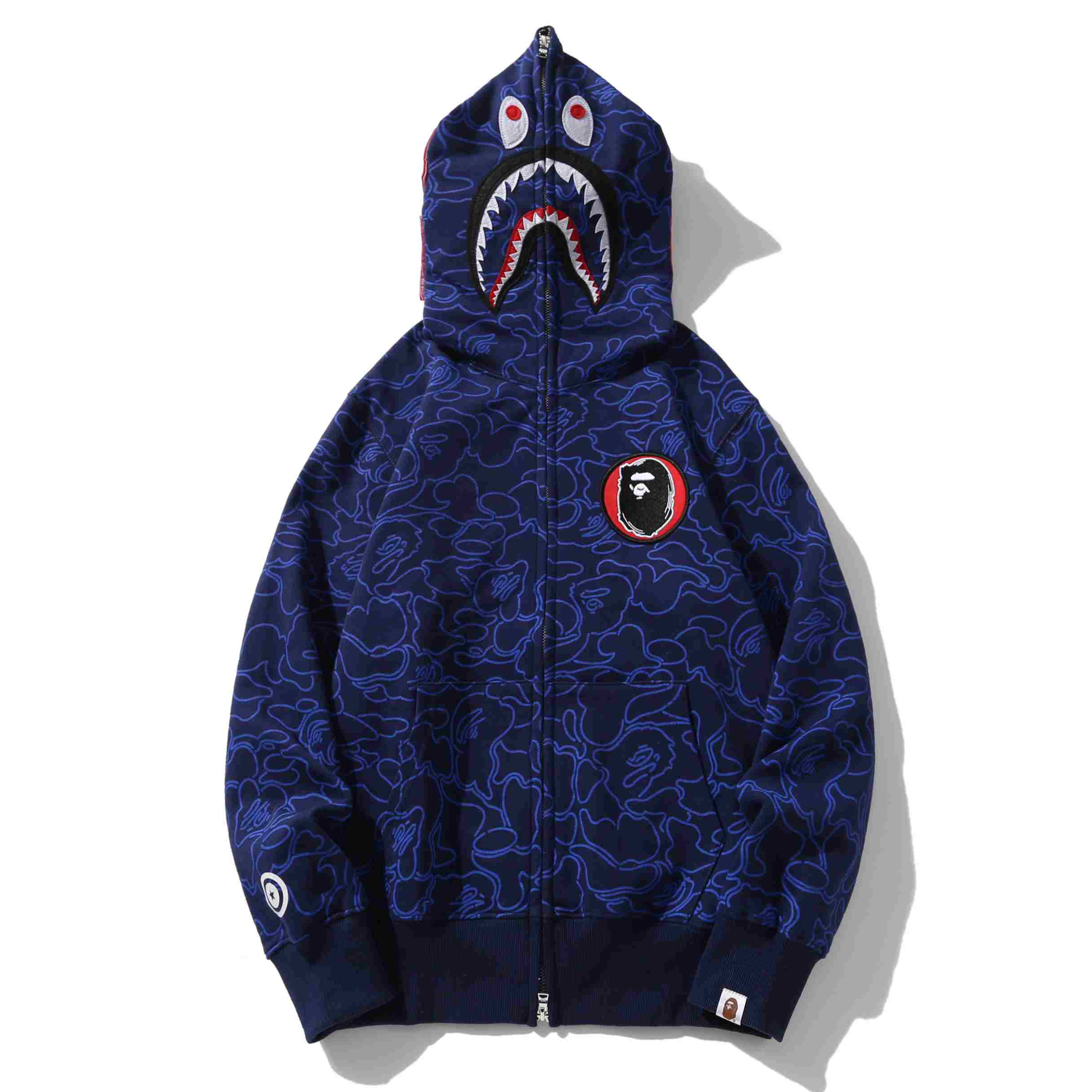 Bape 30Th Anniversary Shark Hoodie - FashionPlug
