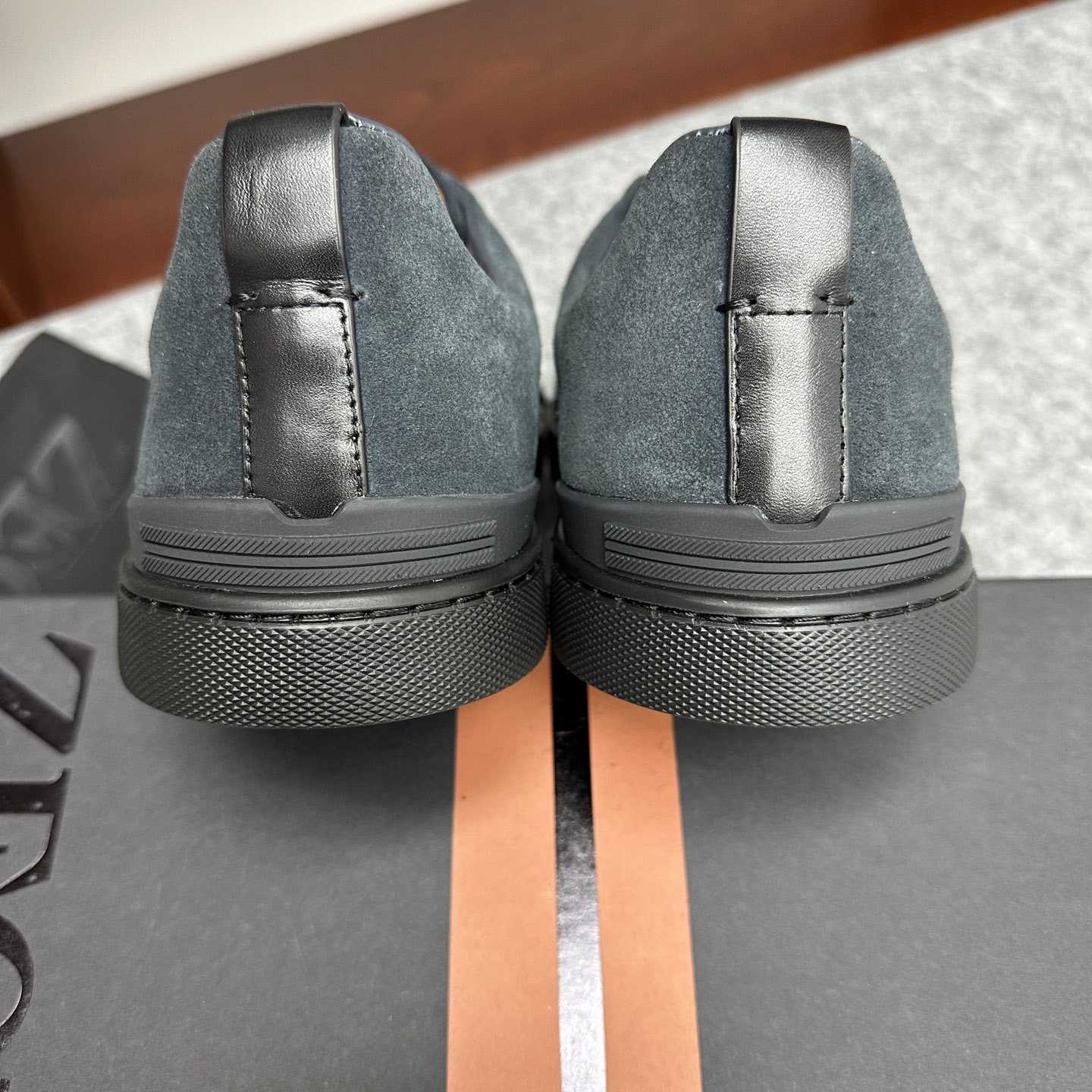 Zegna Suede Triple Stitch™ Sneakers - FashionPlug