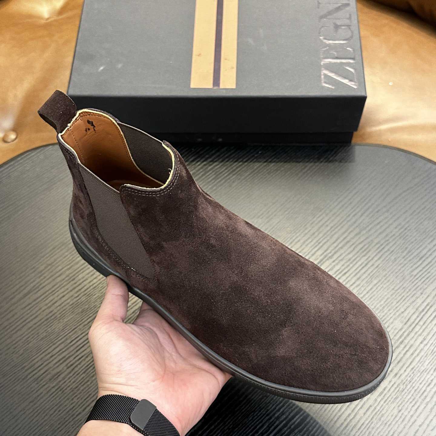 Zegna Suede Boots - FashionPlug