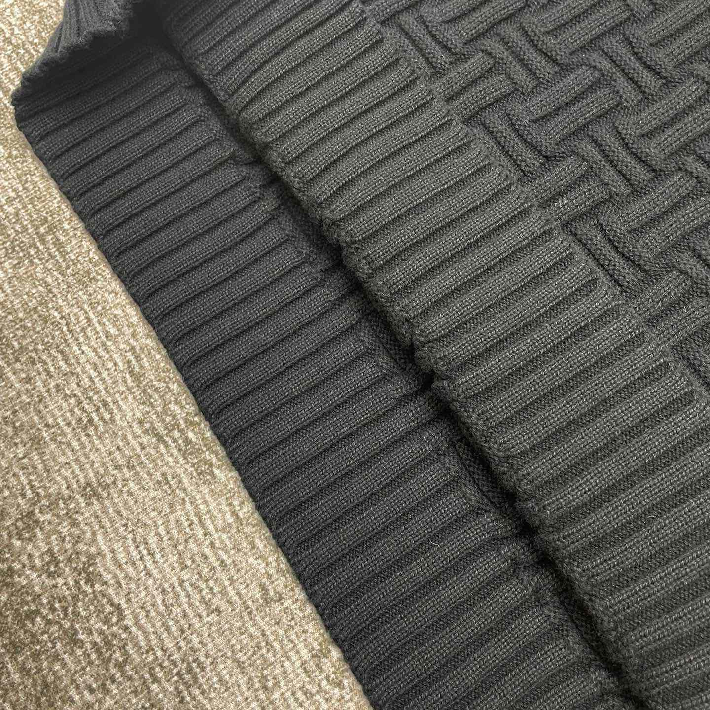 Casablanca Column Stitch Wool Knit Polo  D0065 - FashionPlug