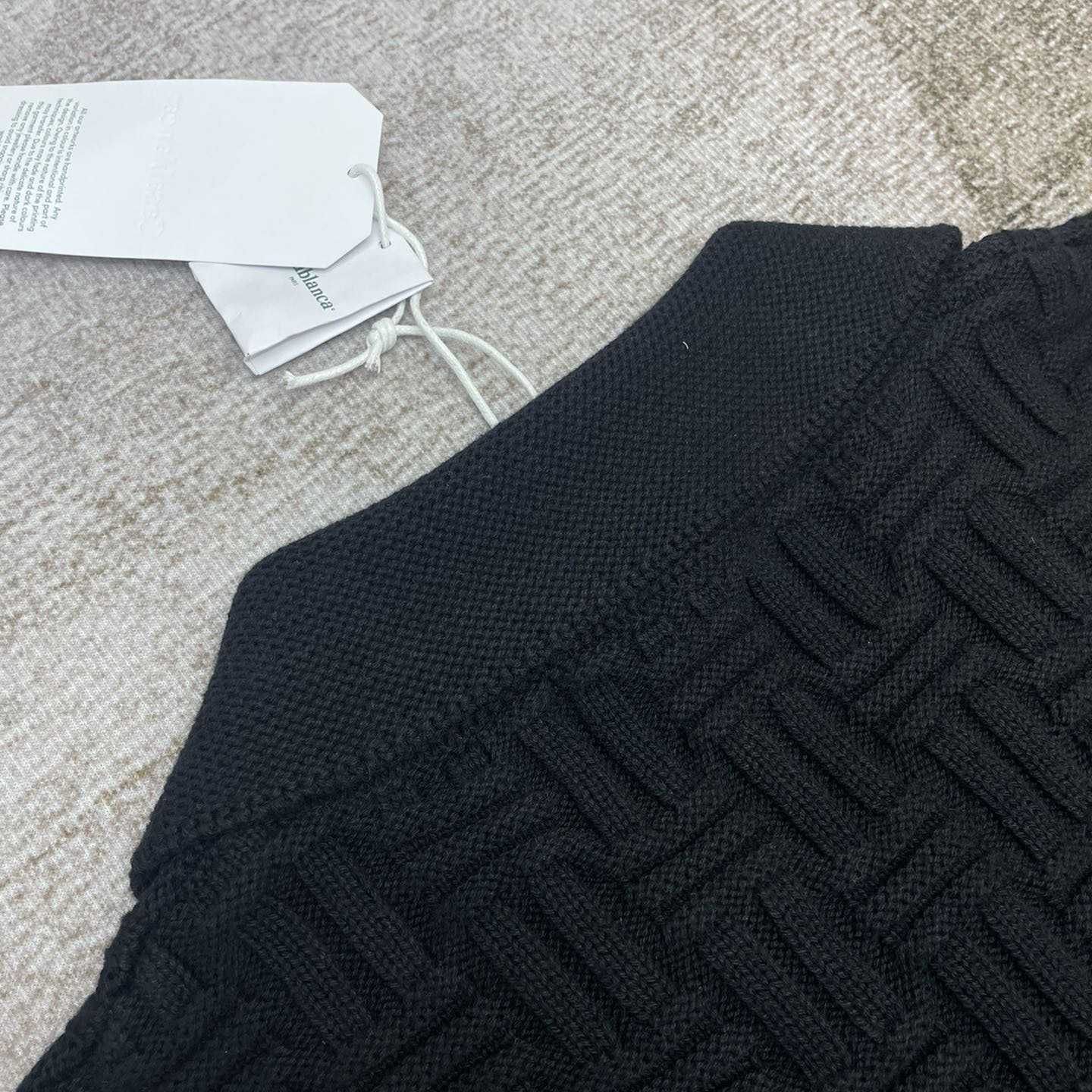Casablanca Column Stitch Wool Knit Polo  D0065 - FashionPlug