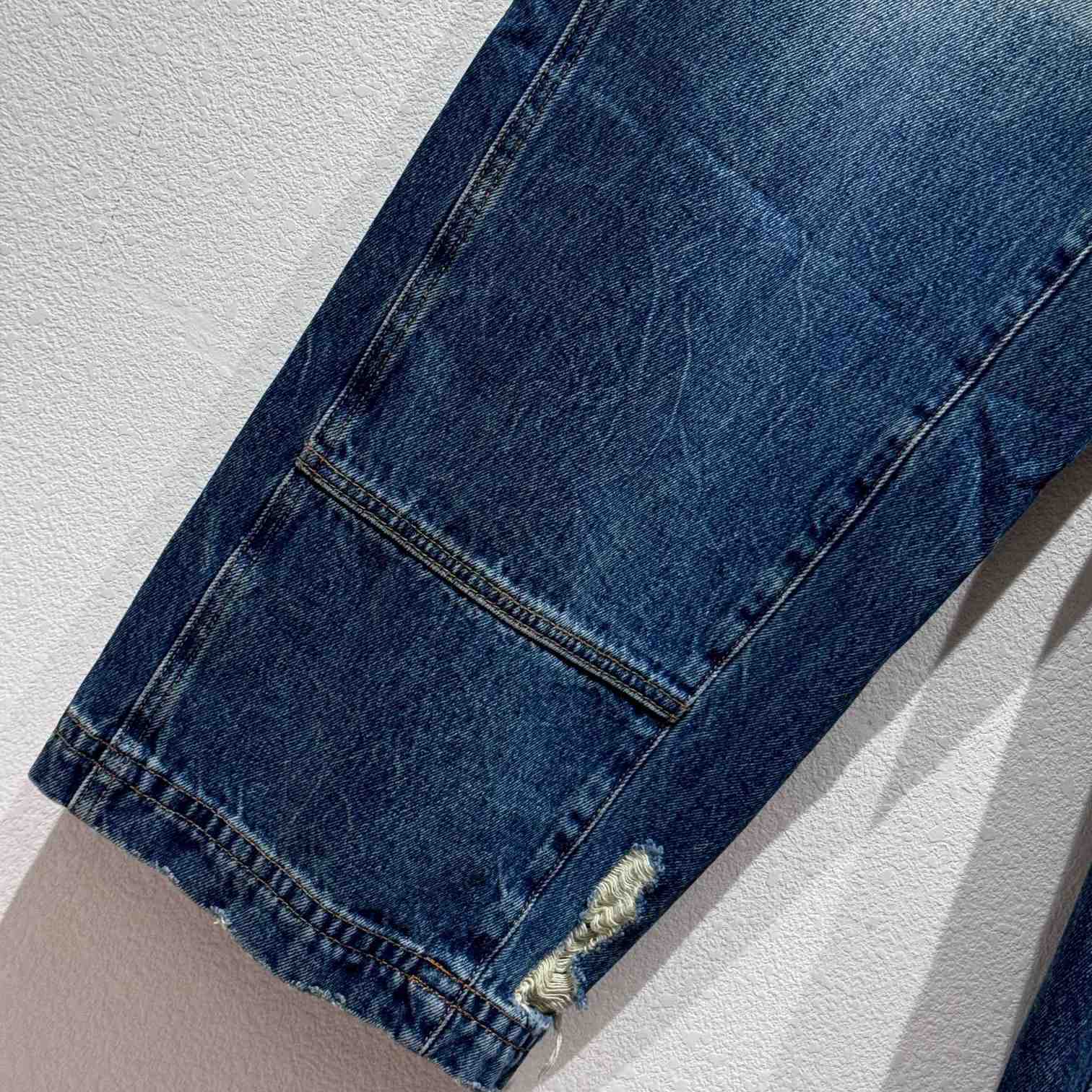 Louis Vuitton Washed Denim Workwear Pants   - FashionPlug