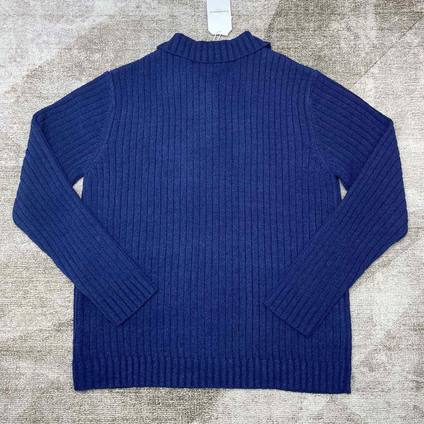 Casablanca  Ribbed Bouclé Cotton-Blend Polo Shirt   D0066 - FashionPlug