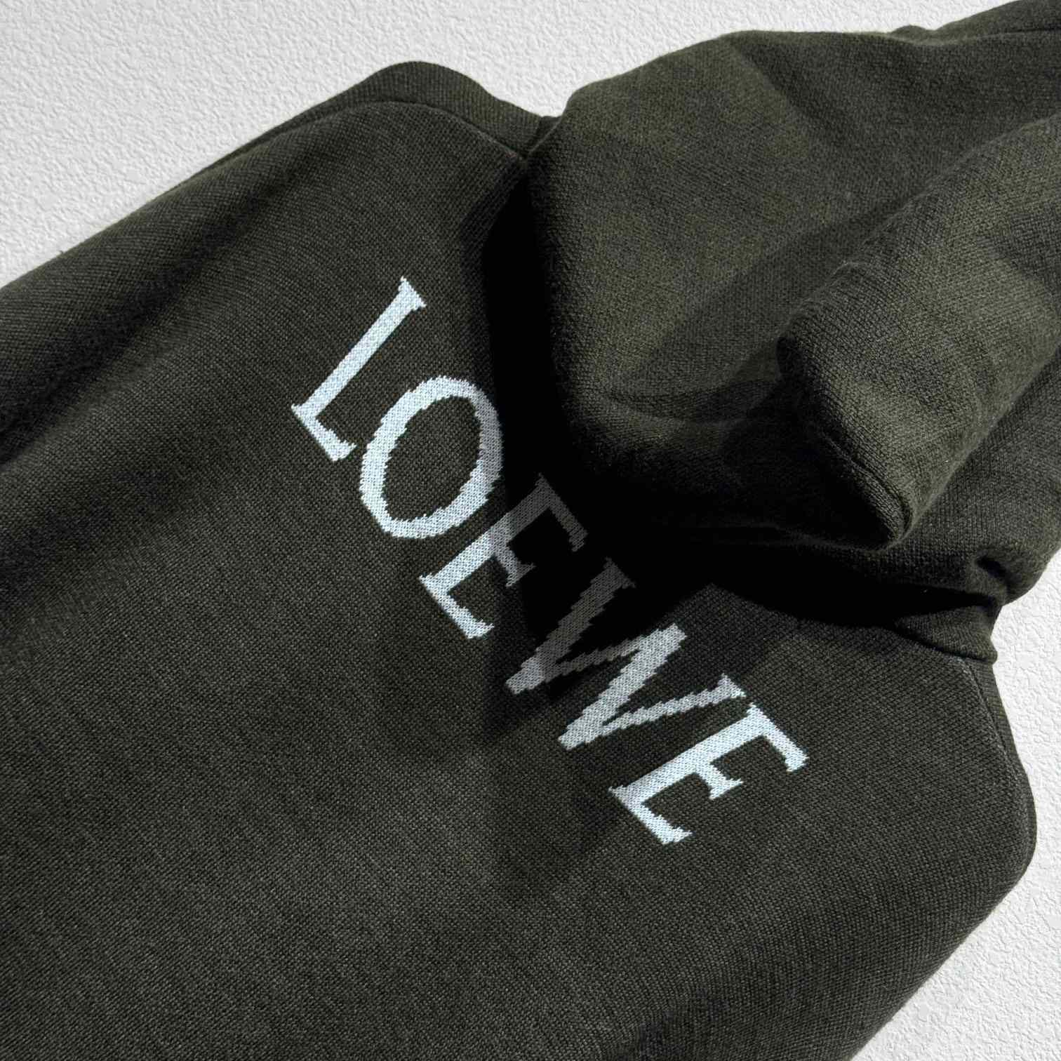 Loewe Logo Hooded Jumper - FashionPlug