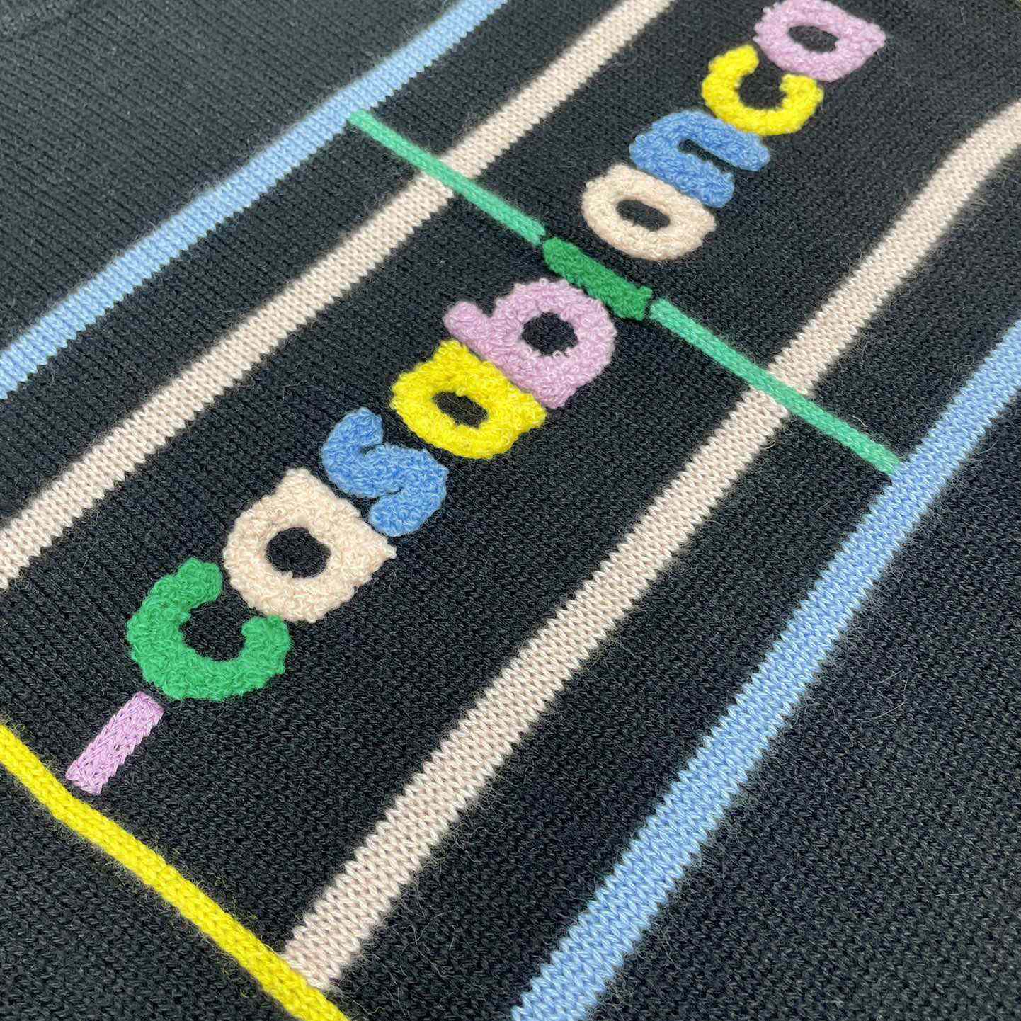 Casablanca Court Logo-Intarsia Knitted Jumper   D0063 - FashionPlug