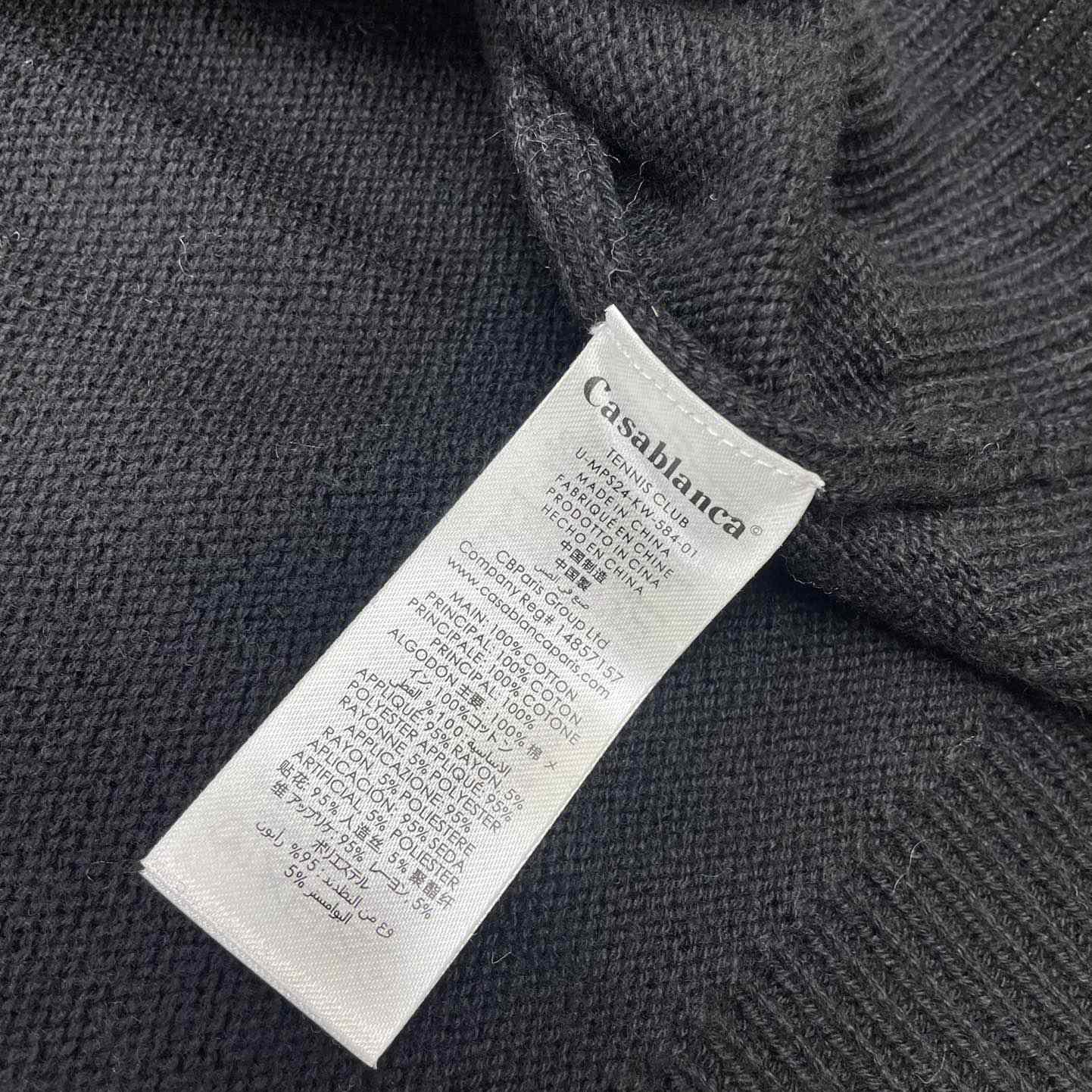 Casablanca Court Logo-Intarsia Knitted Jumper   D0063 - FashionPlug