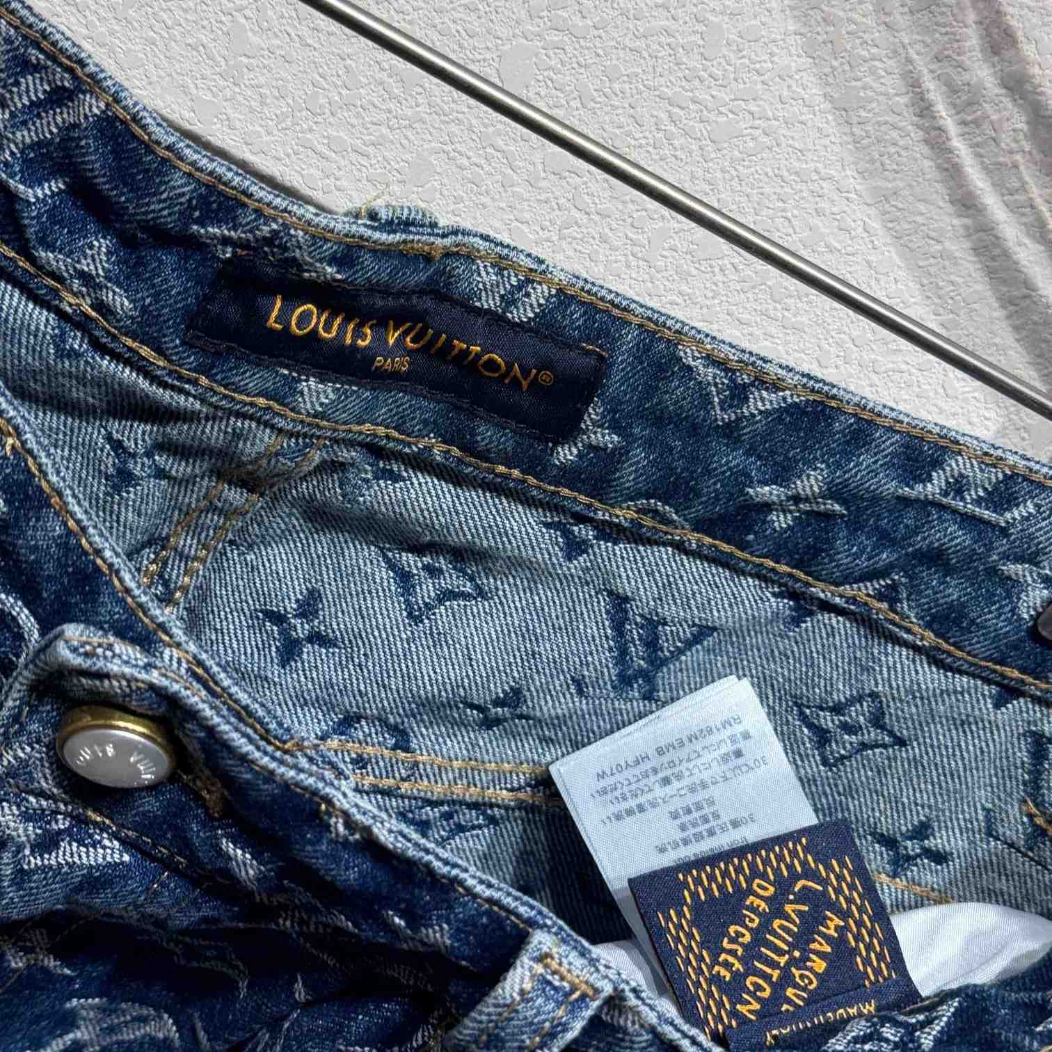 Louis Vuitton Monogram Denim Jeans - FashionPlug