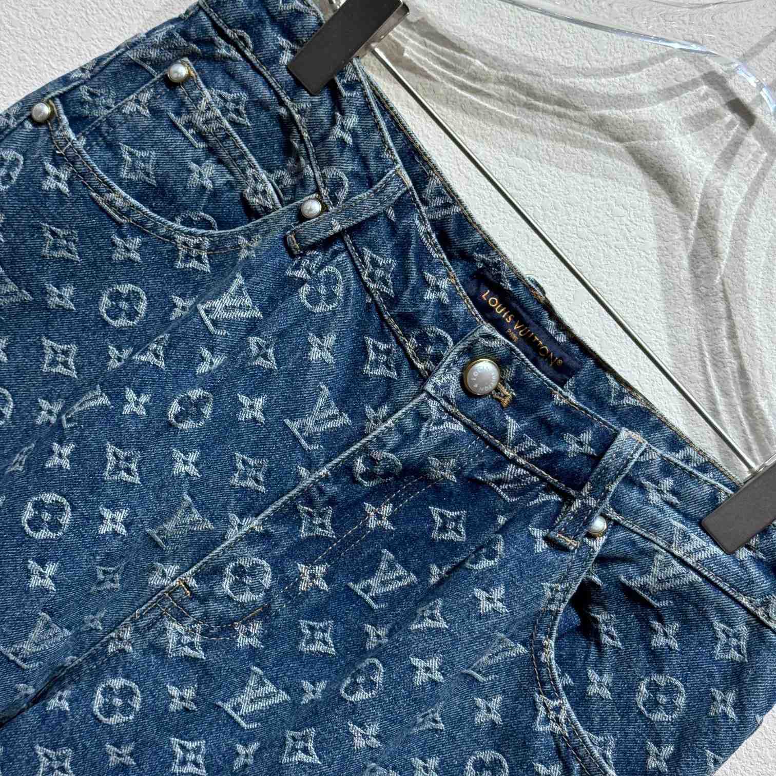Louis Vuitton Monogram Denim Jeans - FashionPlug
