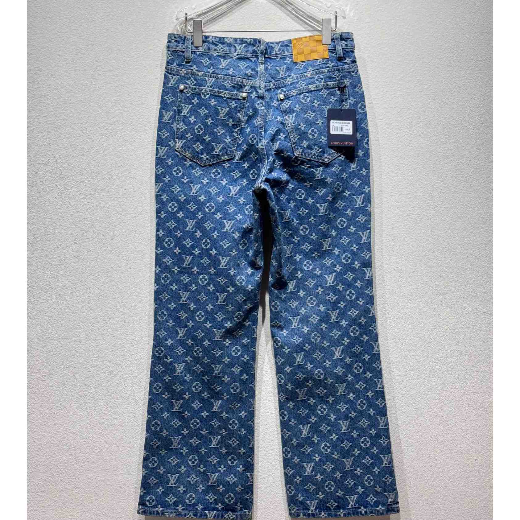 Louis Vuitton Monogram Denim Jeans - FashionPlug