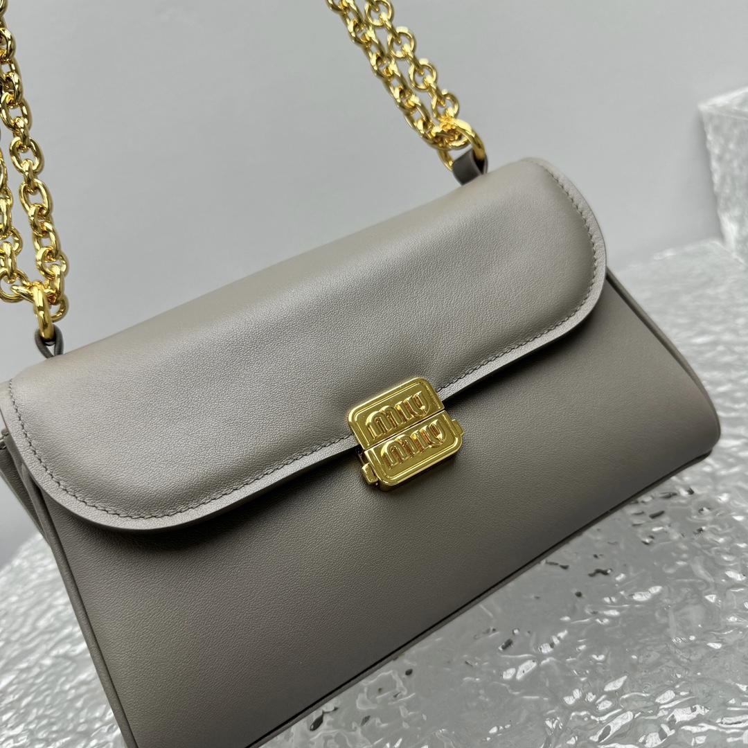 Miu Miu Leather Shoulder Bag - FashionPlug