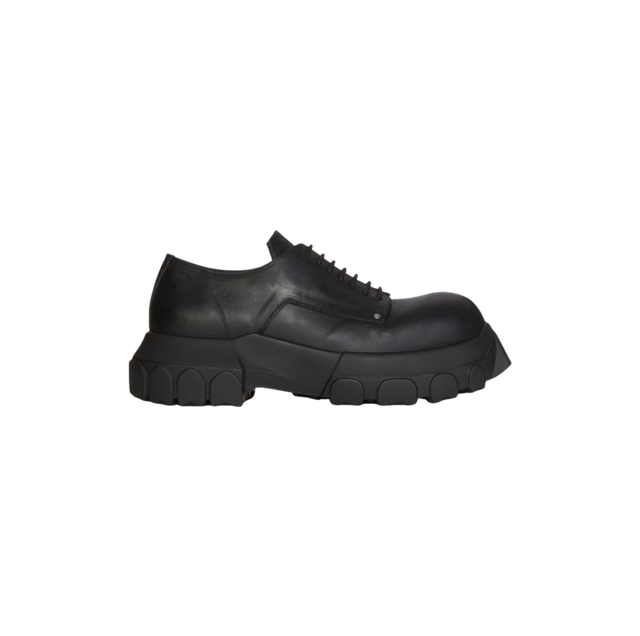 Rick Owens Bozo Tractor Leather Derby Shoes - FashionPlug