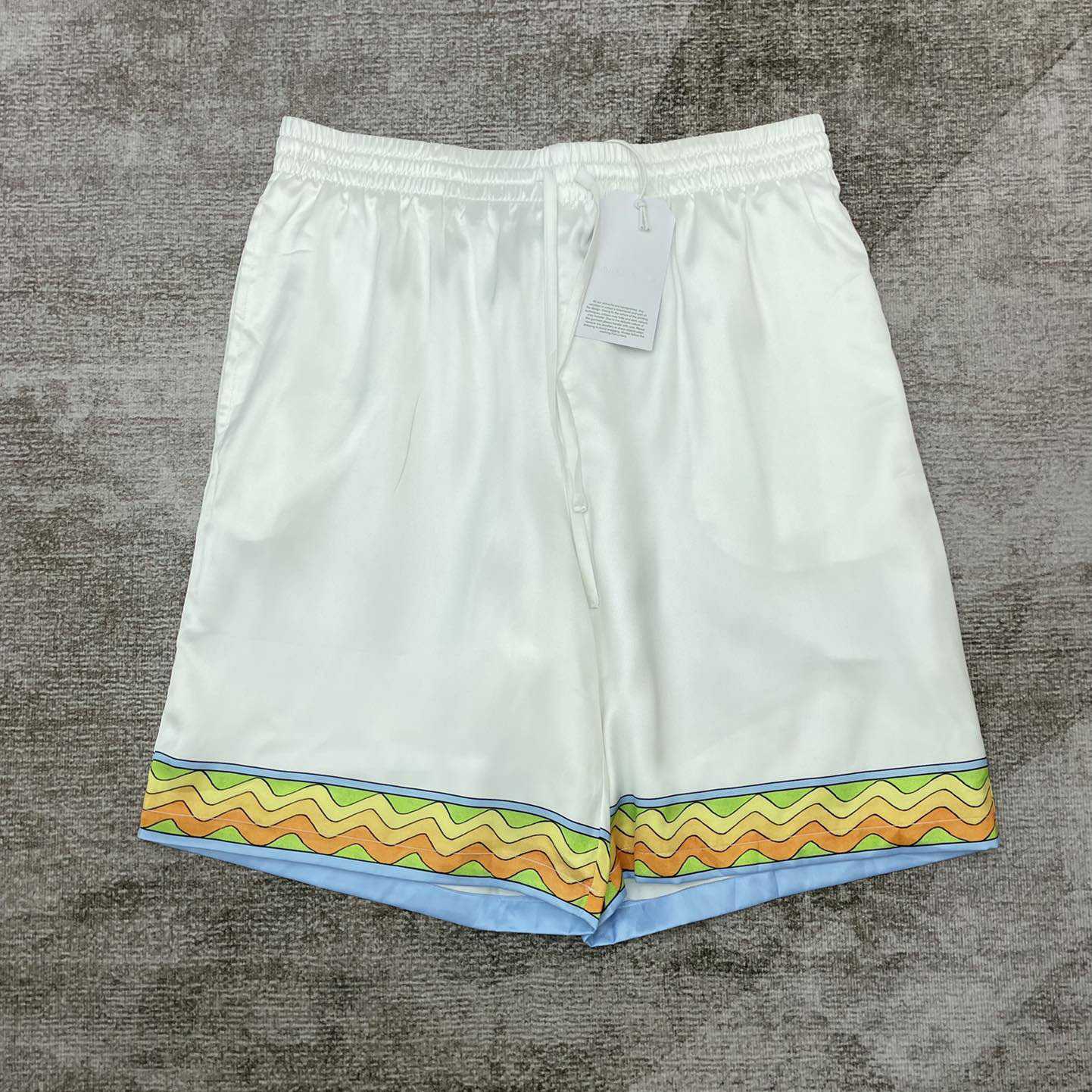 Casablanca Afro Cubism Silk Shorts    CA3640 - FashionPlug