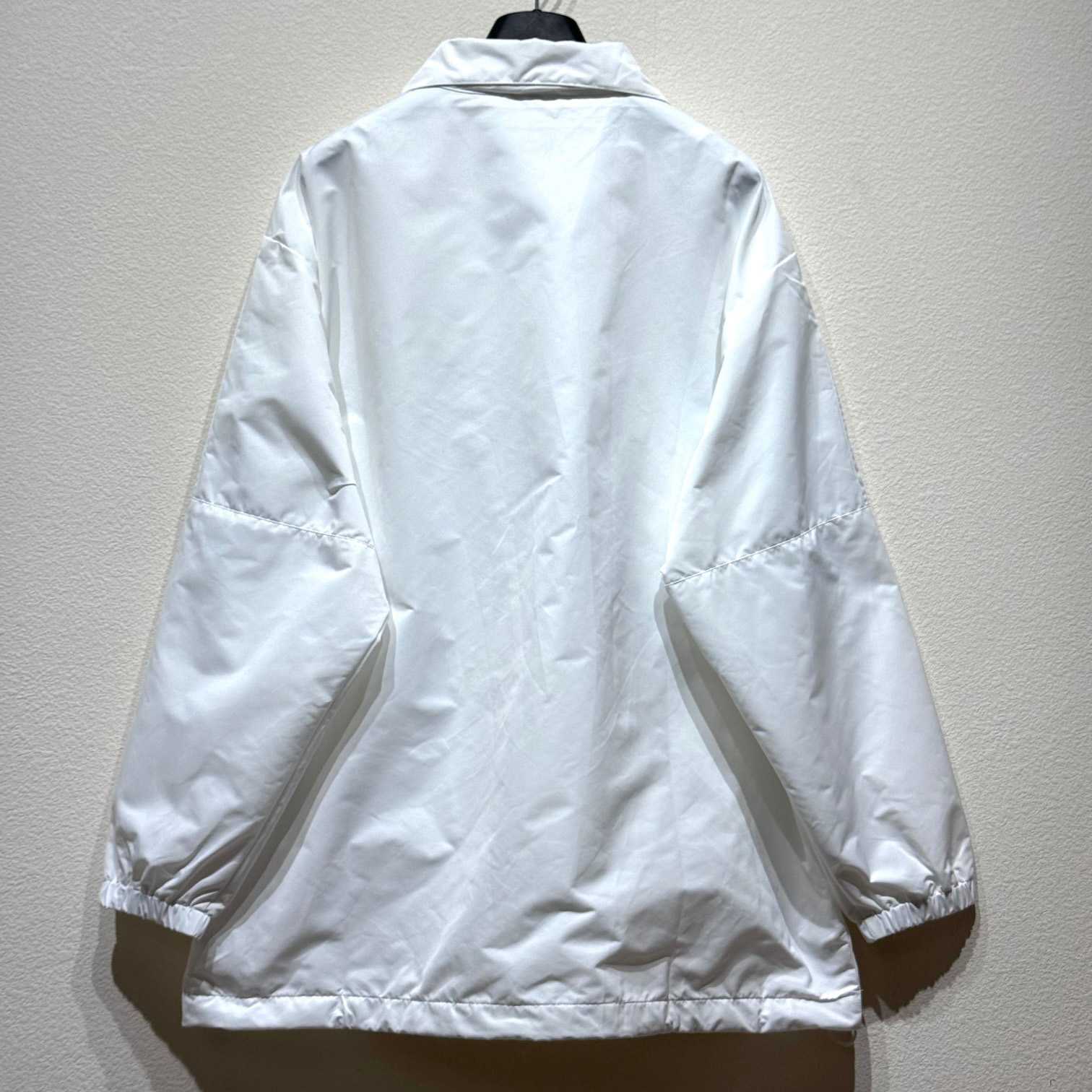 Balenciaga Logo-print Zip-up Windbreaker - FashionPlug