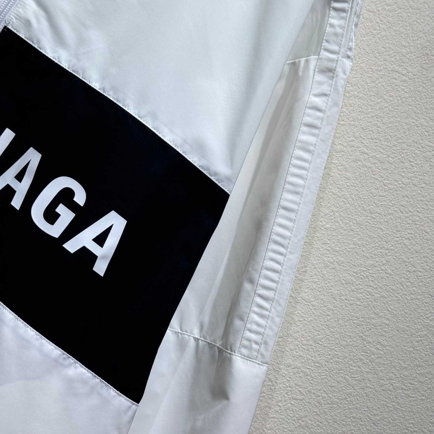 Balenciaga Logo-print Zip-up Windbreaker - FashionPlug