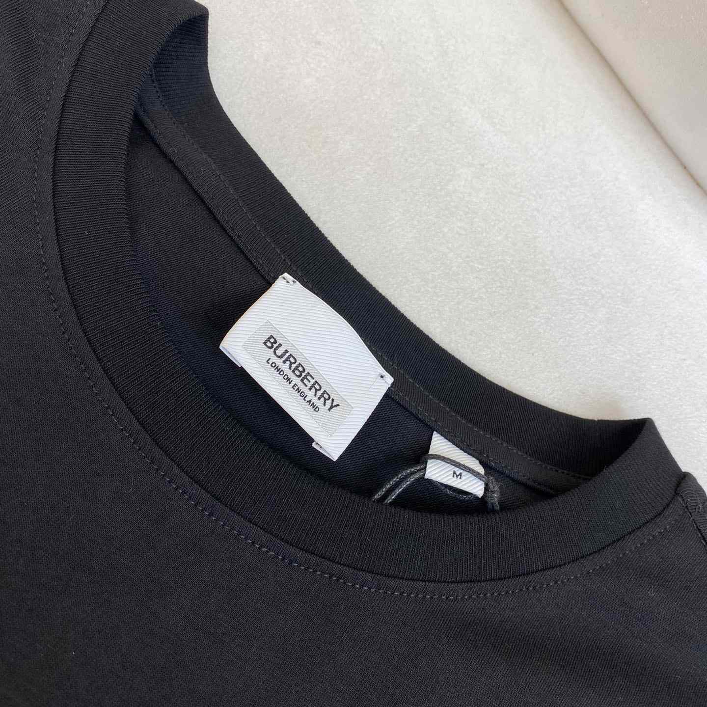 Burberry Check Pocket Cotton T-shirt - FashionPlug