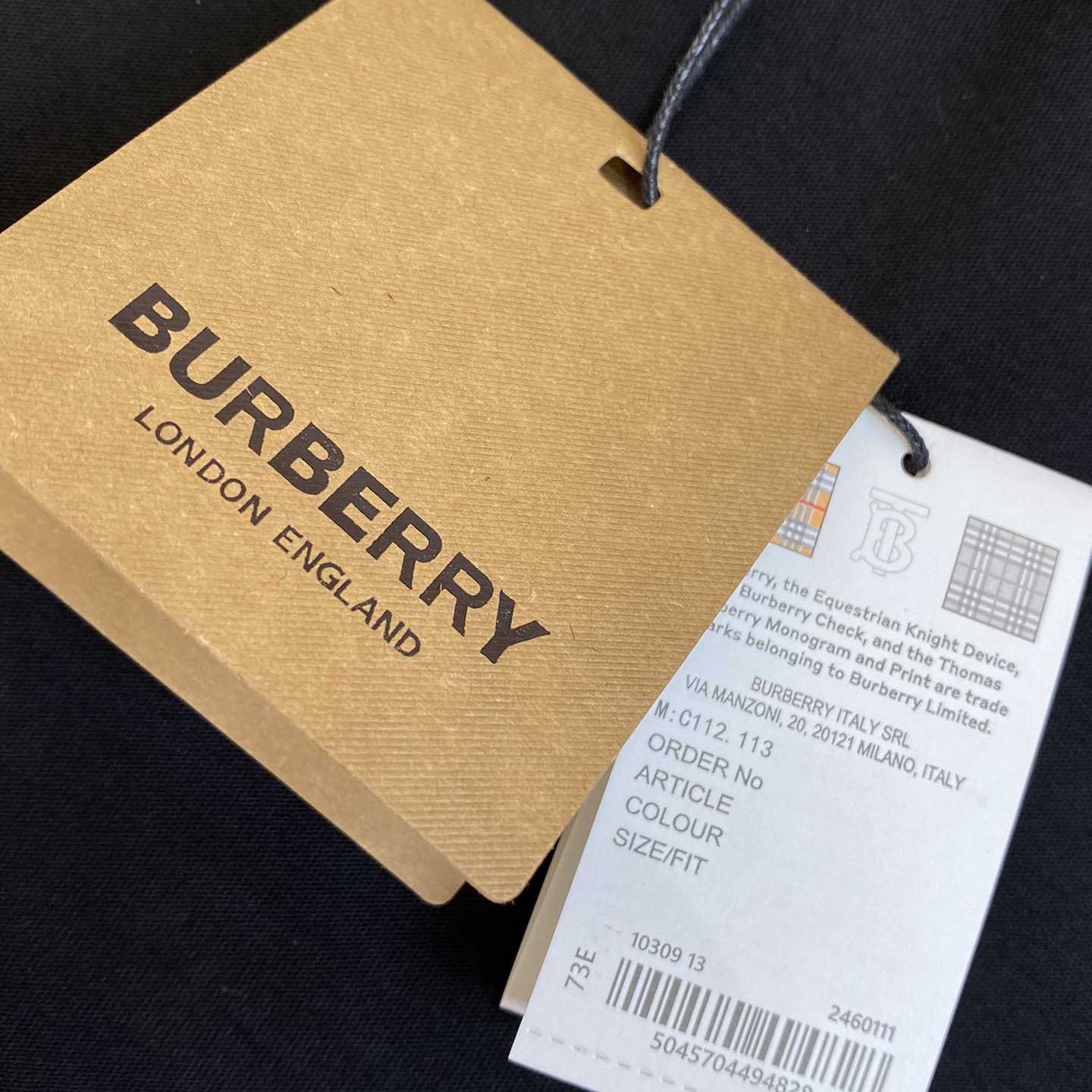 Burberry Check Pocket Cotton T-shirt - FashionPlug